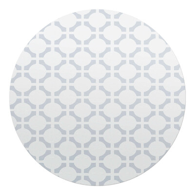 Podkładka pod krzesło okrągła Geometryczny wzór retro