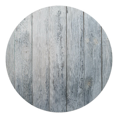 Podkładka pod krzesło obrotowe okrągła Deski w stylu rustykalnym
