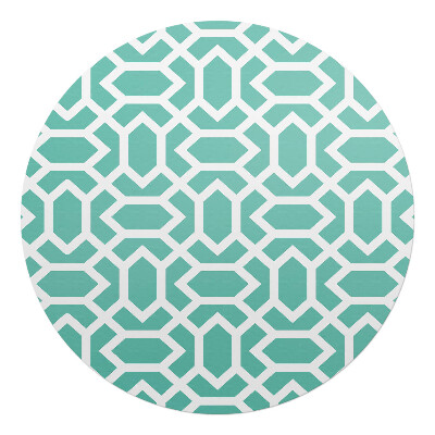 Mata pod krzesło okrągła Geometryczny wzór