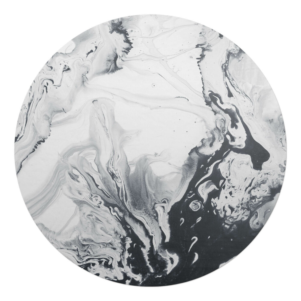 Mata pod krzesło okrągła Abstrakcyjne wiry