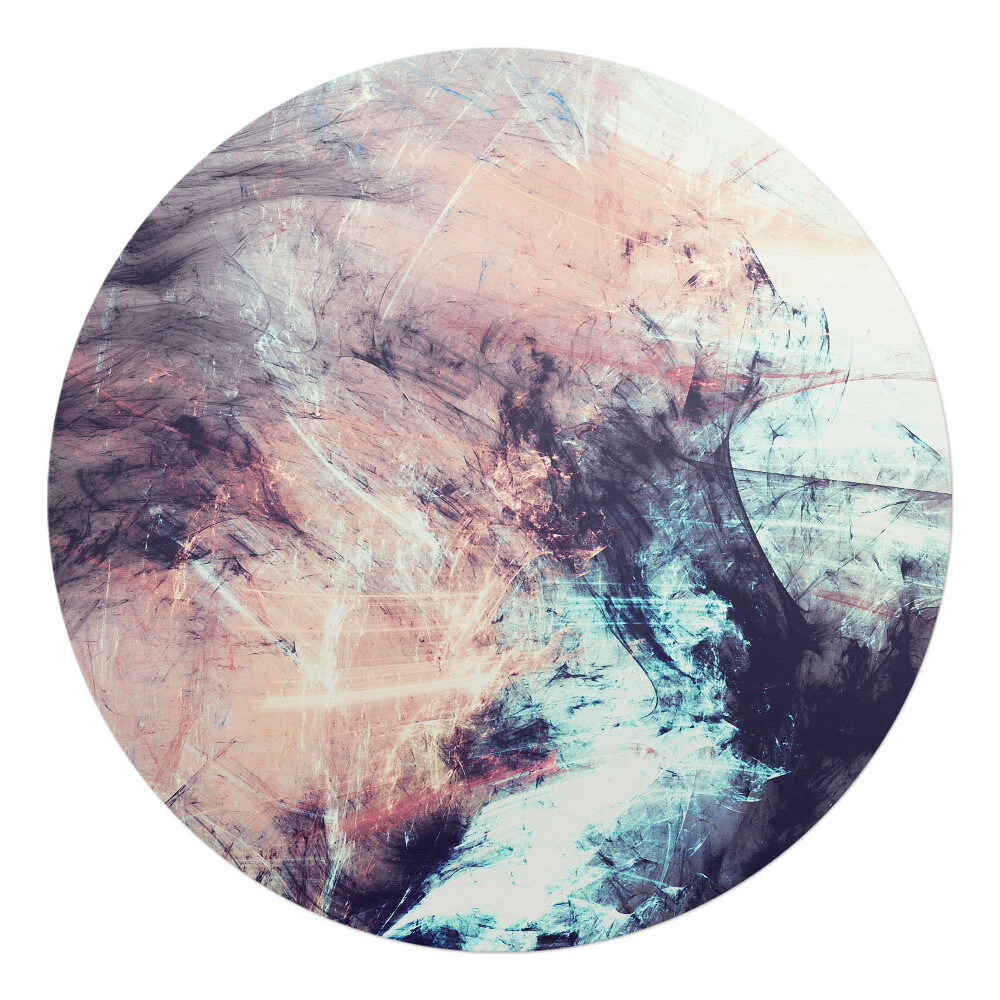 Podkładka pod krzesło obrotowe okrągła Abstrakcyjny chaos pędzla