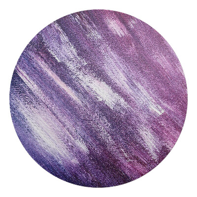 Podkładka pod krzesło okrągła Pociągnięcia pędzla