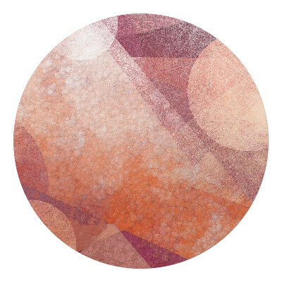 Mata pod fotel biurowy okrągła Abstrakcyjne koła