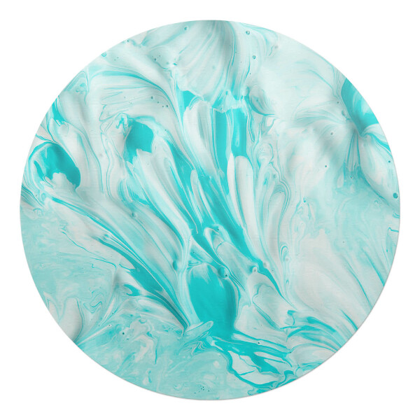 Mata pod fotel biurowy okrągła Pastelowy wir abstrakcji