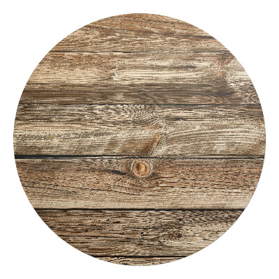 Podkładka pod krzesło okrągła Drewniane deski