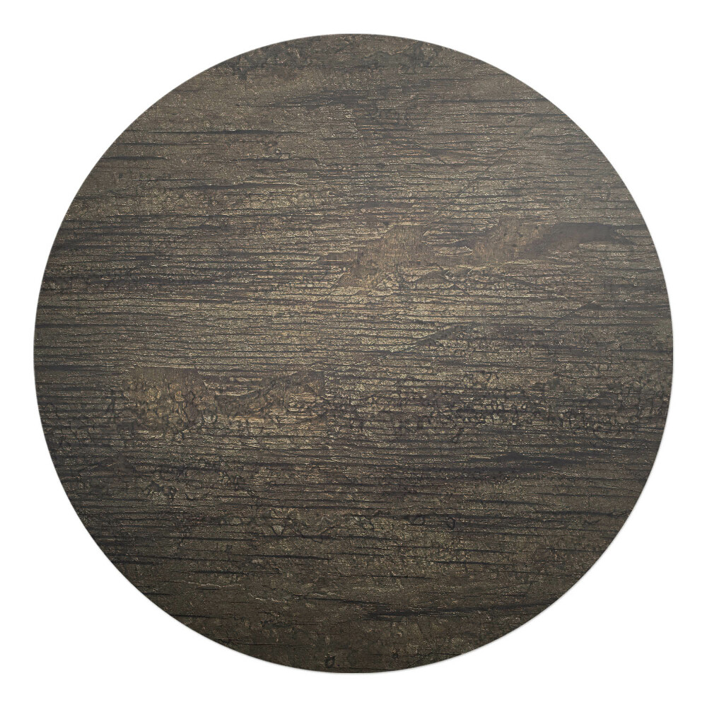 Mata na podłogę pod krzesło okrągła Drewniana tekstura