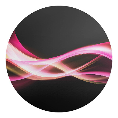 Podkładka pod krzesło obrotowe okrągła Falujące linie