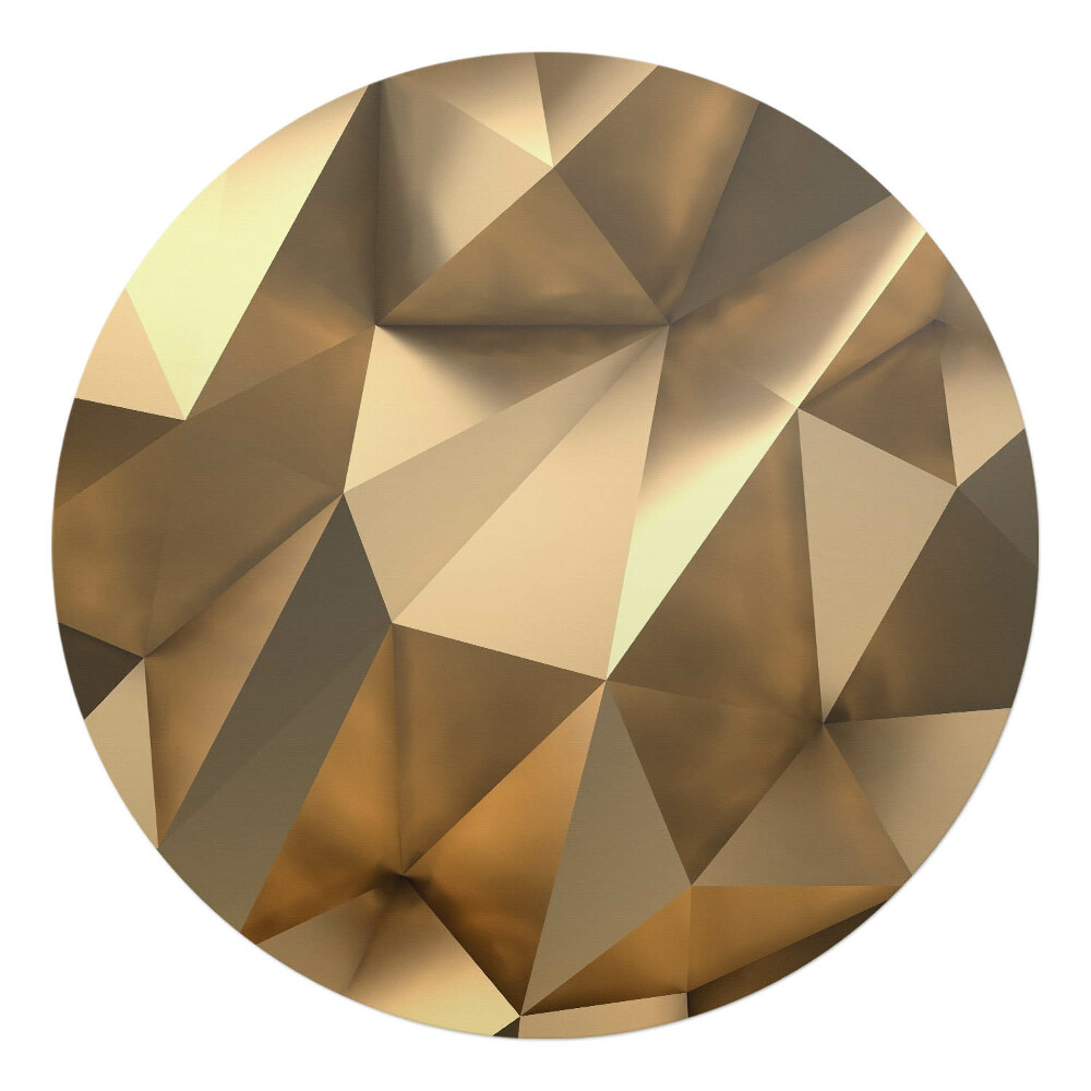 Mata na podłogę pod krzesło okrągła Geometryczne bryły 3D