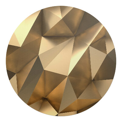 Mata na podłogę pod krzesło okrągła Geometryczne bryły 3D