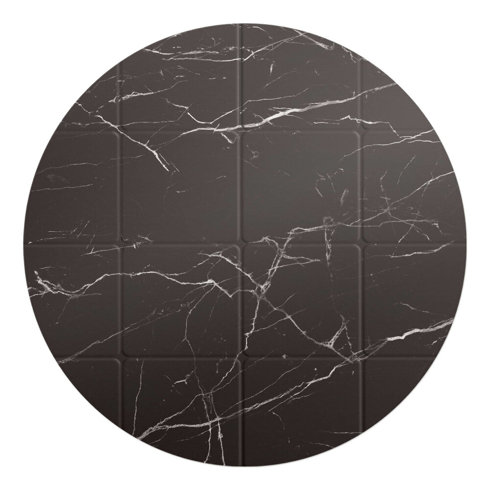 Podkładka pod krzesło okrągła Marmurowe kafelki