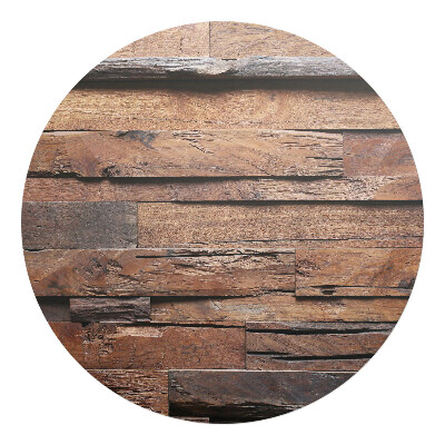 Podkładka pod krzesło obrotowe okrągła Drewniana tekstura