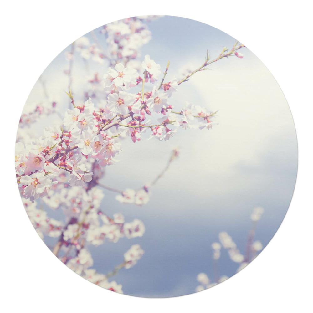 Podkładka pod krzesło obrotowe okrągła Kwiaty wiosenne