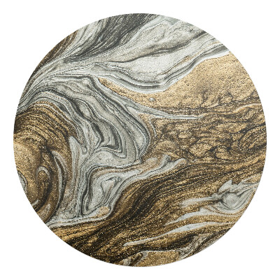 Podkładka pod krzesło obrotowe okrągła Marmurowe wiry