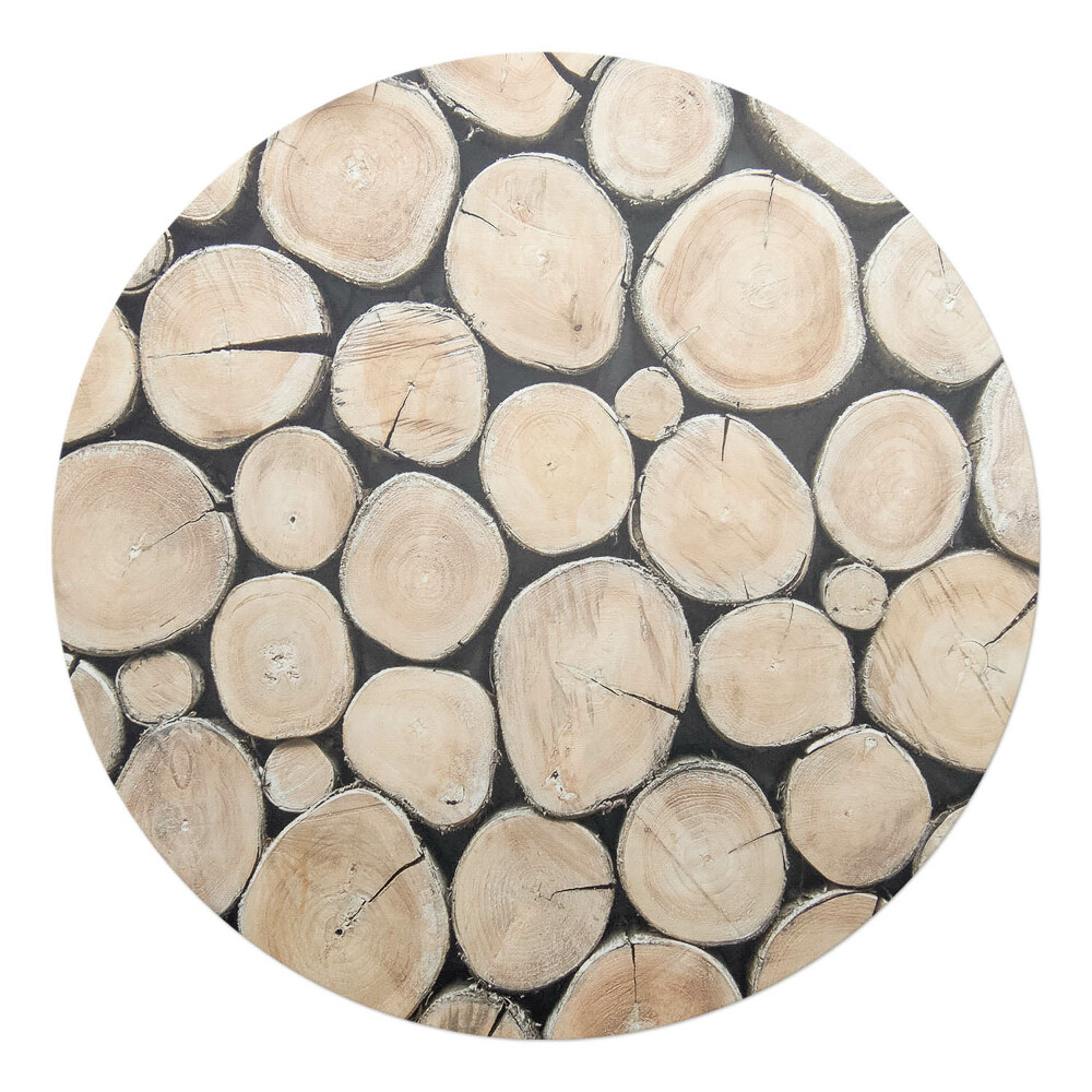 Podkładka pod krzesło obrotowe okrągła Drewniane krążki