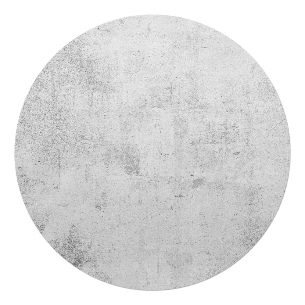 Podkładka pod krzesło obrotowe okrągła Betonowa faktura