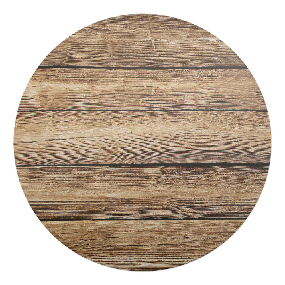 Podkładka pod krzesło okrągła Drewniane deski tło