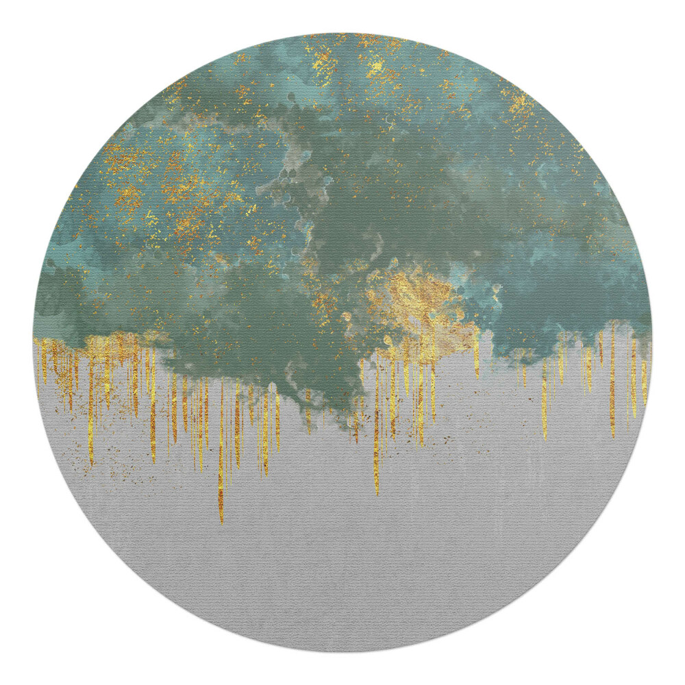 Podkładka pod krzesło obrotowe okrągła Abstrakcyjne smugi