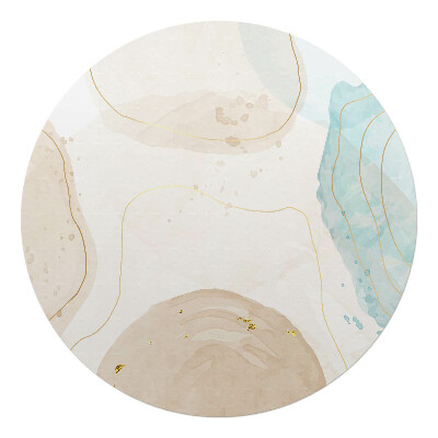 Podkładka pod krzesło obrotowe okrągła Abstrakcyjne fale