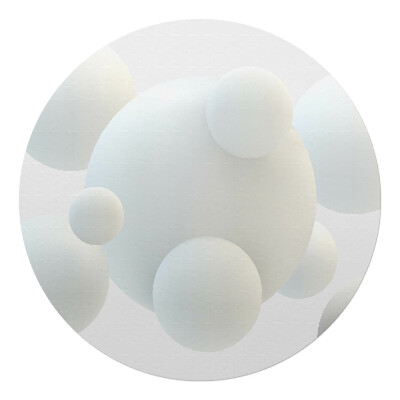 Podkładka pod krzesło obrotowe okrągła Pastelowe kule 3D