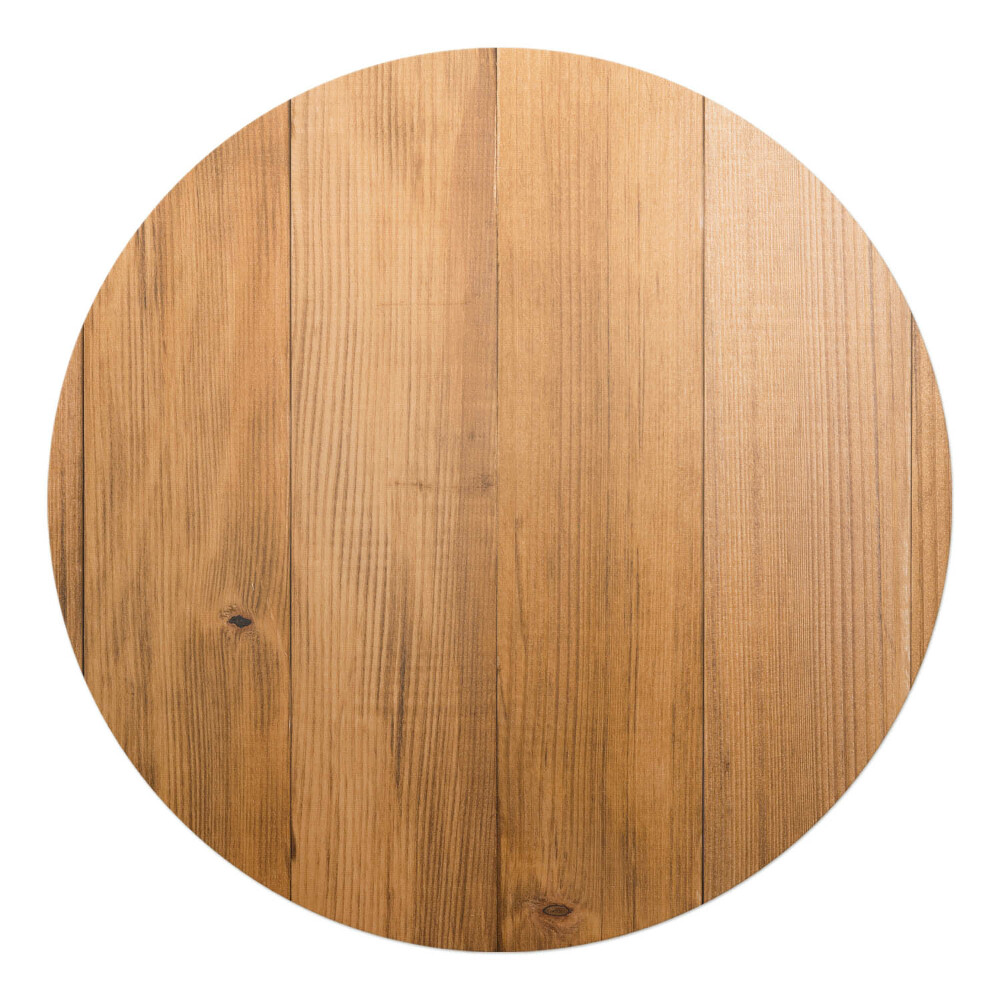 Mata na podłogę pod krzesło okrągła Drewniane deski tło