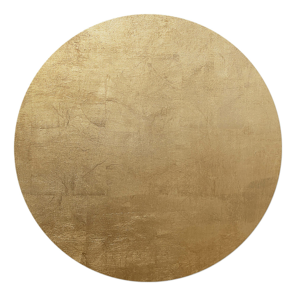 Podkładka pod krzesło okrągła Metaliczna faktura