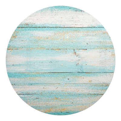 Mata pod fotel biurowy okrągła Pastelowe drewno