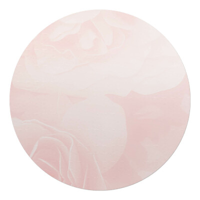 Mata pod krzesło okrągła Delikatne róże