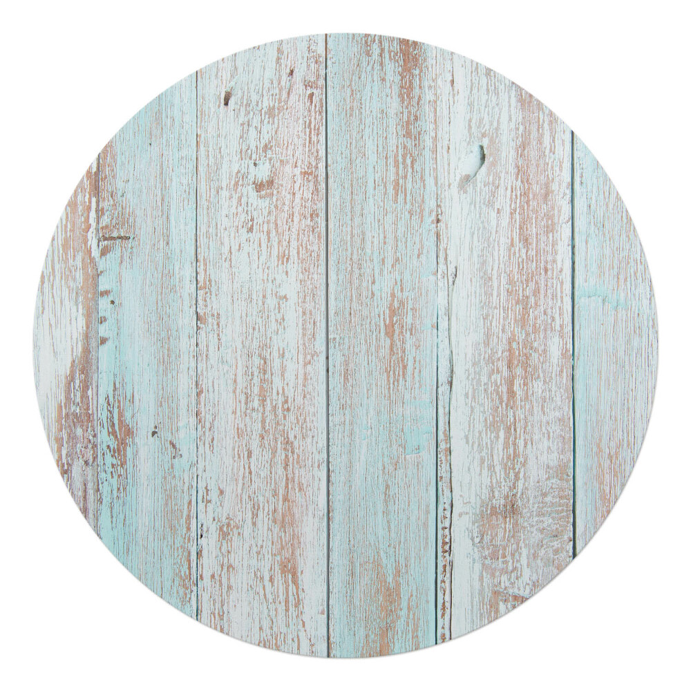 Podkładka pod krzesło obrotowe okrągła Drewniana tekstura vintage