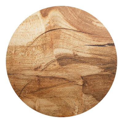 Mata na podłogę pod krzesło okrągła Drewniane słoje