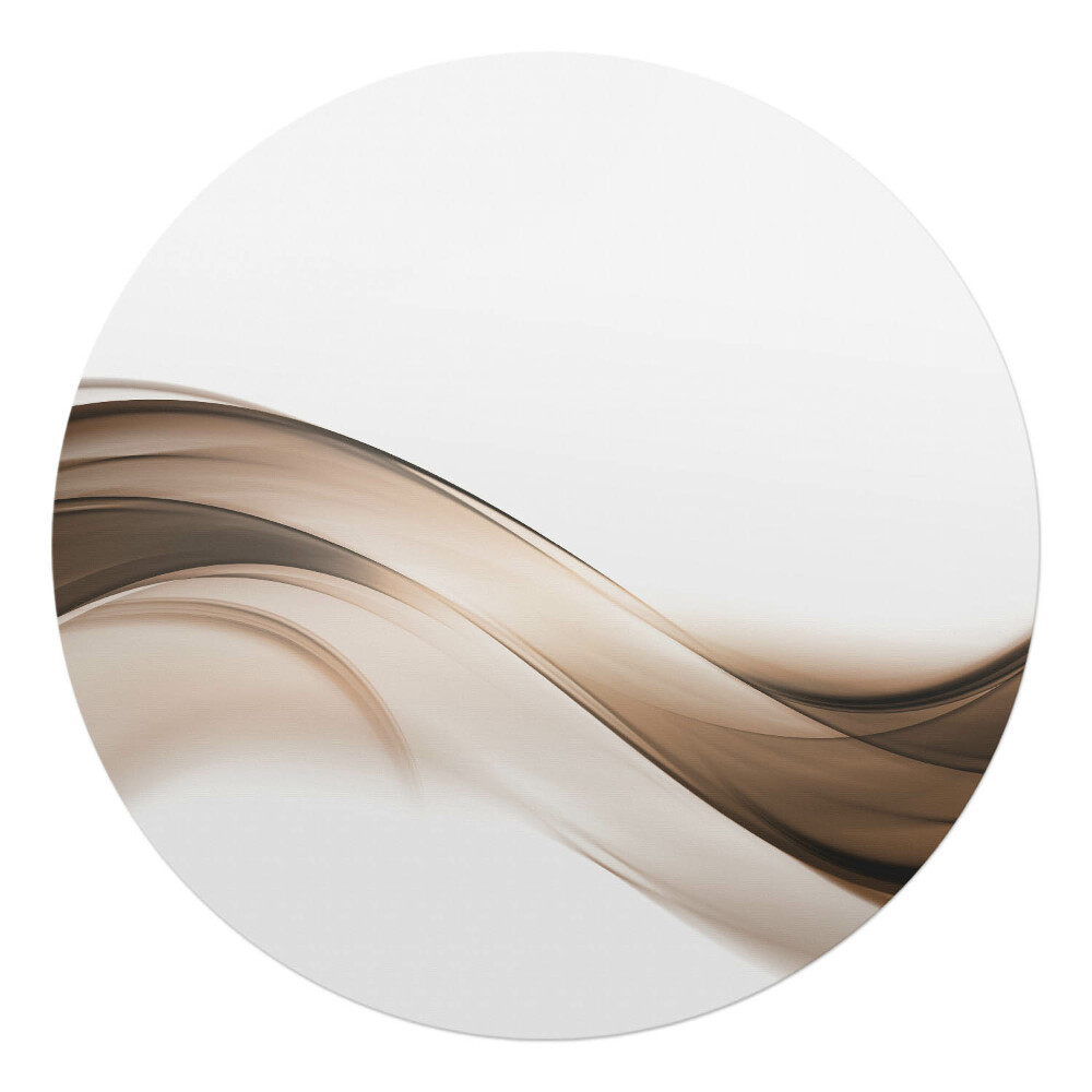 Podkładka pod krzesło obrotowe okrągła Falujące linie abstrakcji