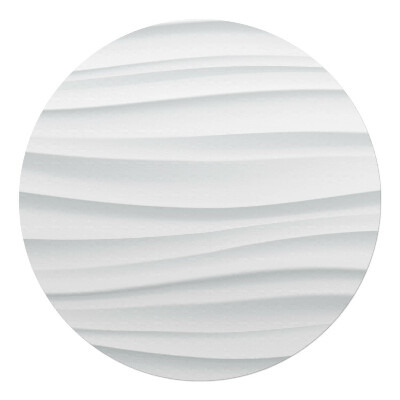 Mata pod fotel biurowy okrągła Falujące linie 3D