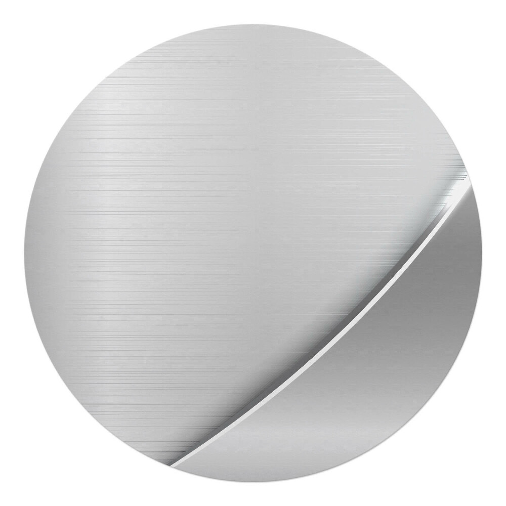 Mata na podłogę pod krzesło okrągła Metaliczna tekstura