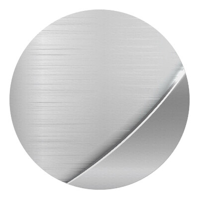 Mata na podłogę pod krzesło okrągła Metaliczna tekstura