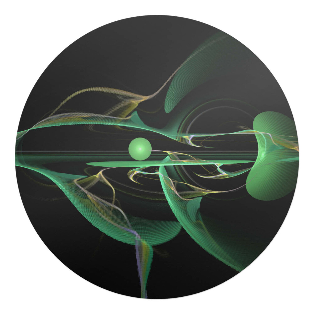 Podkładka pod krzesło obrotowe okrągła Abstrakcyjna fala