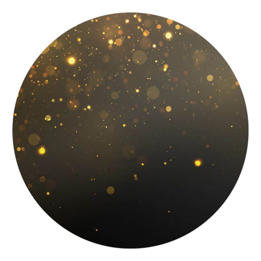 Mata na podłogę pod krzesło okrągła Świetliste kropki