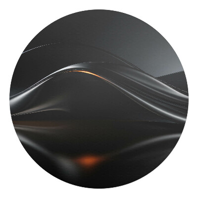 Mata pod krzesło okrągła Faliste refleksje