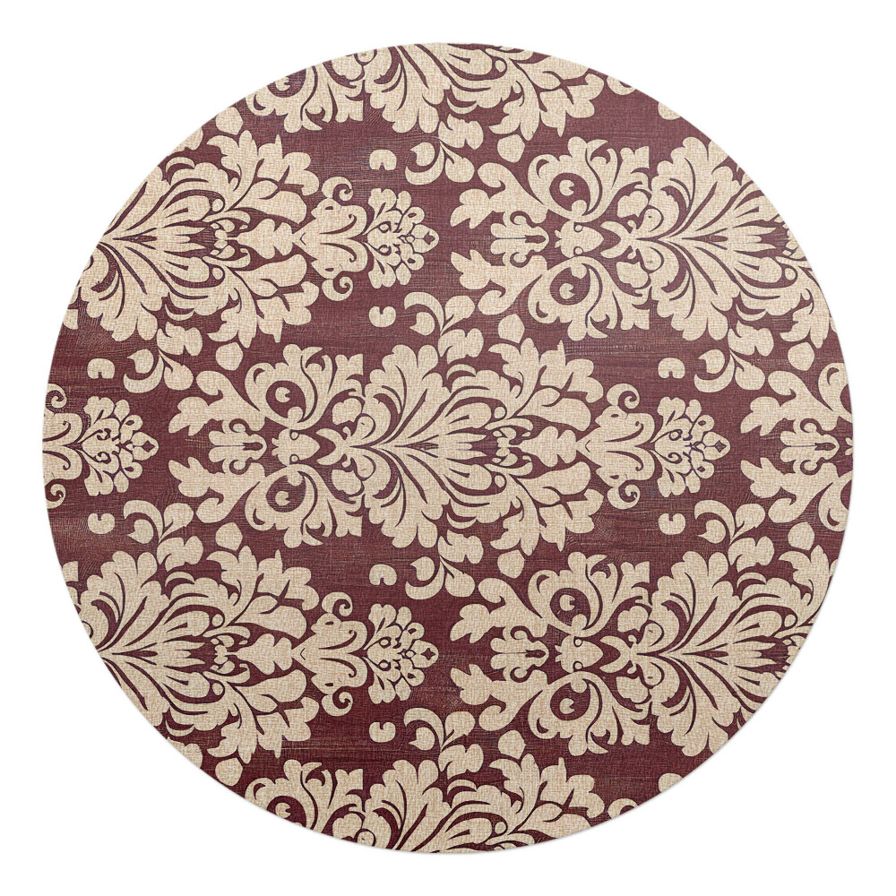 Podkładka pod krzesło obrotowe okrągła Klasyczny ornament