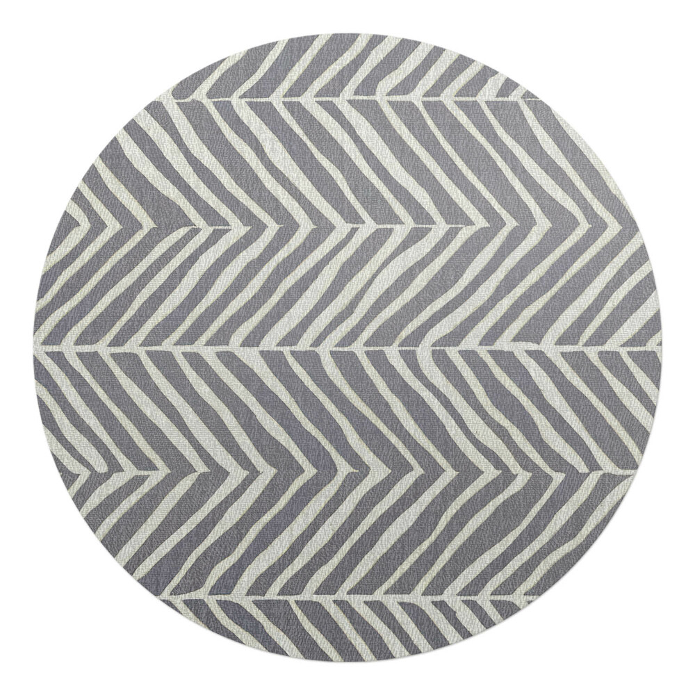 Podkładka pod krzesło obrotowe okrągła Zygzakowy wzór tkaniny