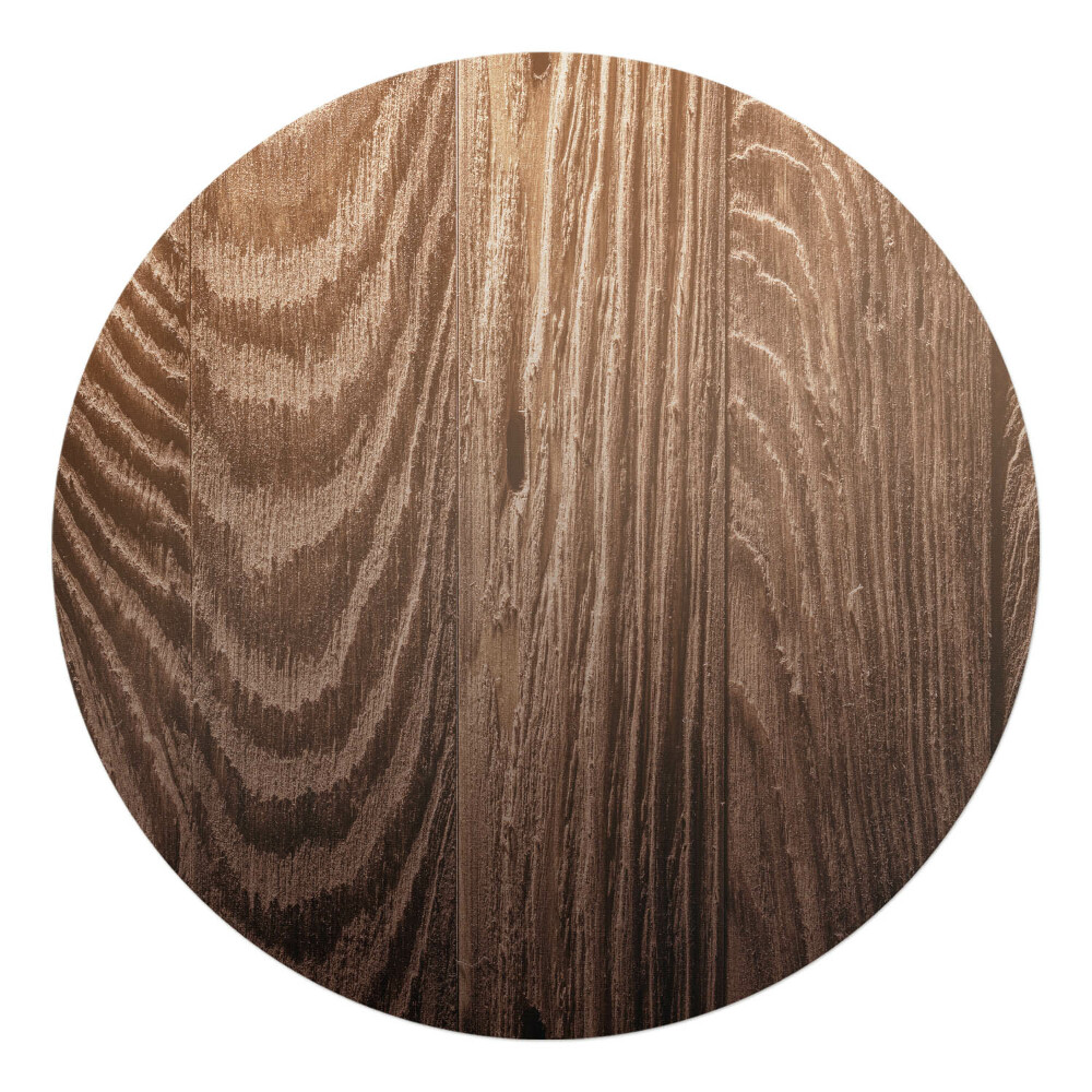 Podkładka pod krzesło obrotowe okrągła Drewniane słoje
