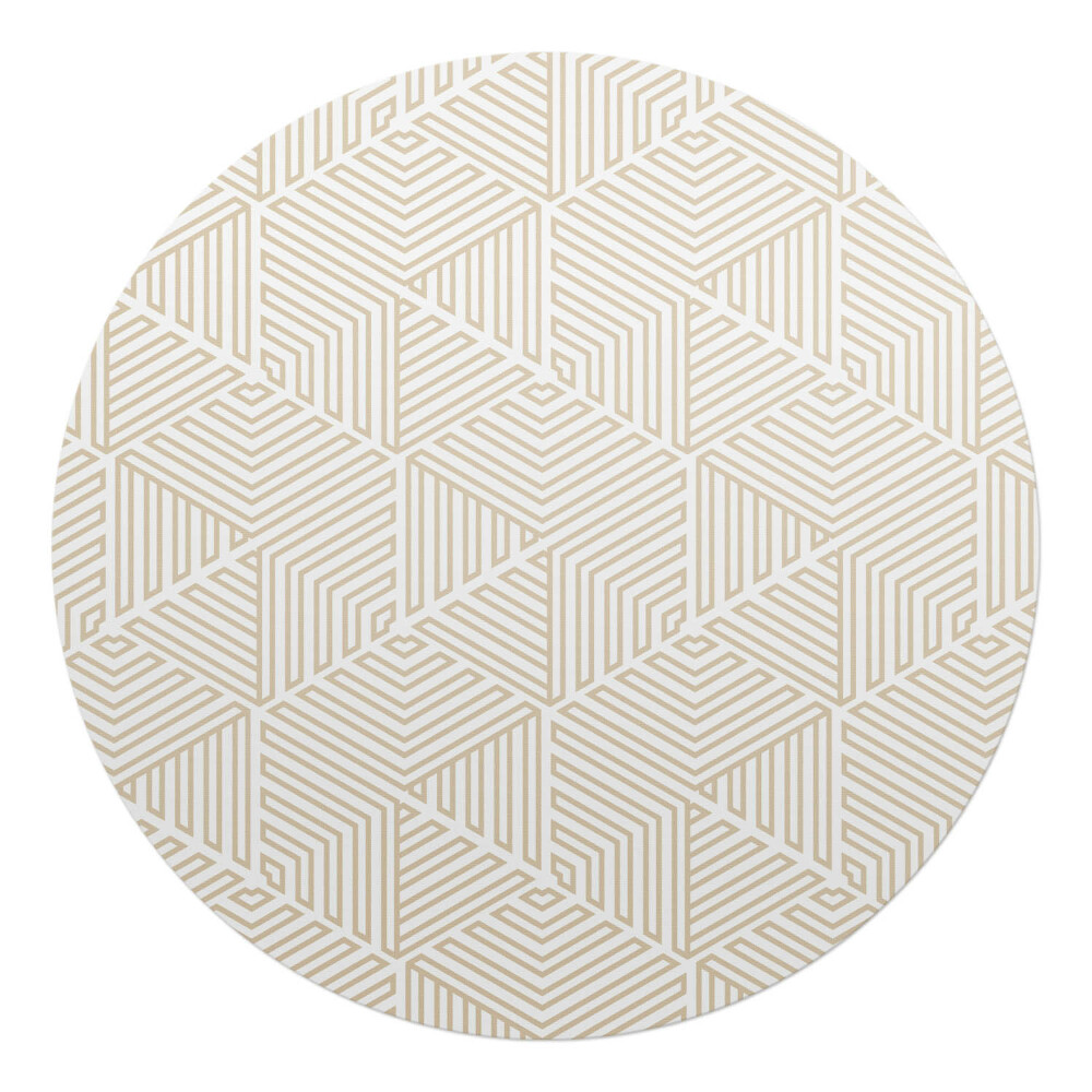 Podkładka pod krzesło okrągła Geometryczny labirynt