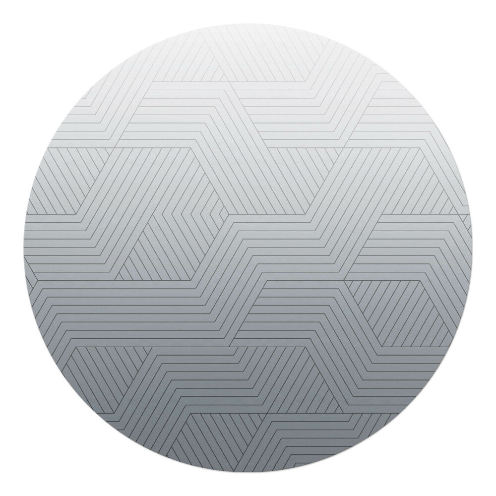 Podkładka pod krzesło obrotowe okrągła Geometryczne linie