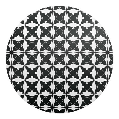 Podkładka pod krzesło okrągła Geometryczny wzór retro