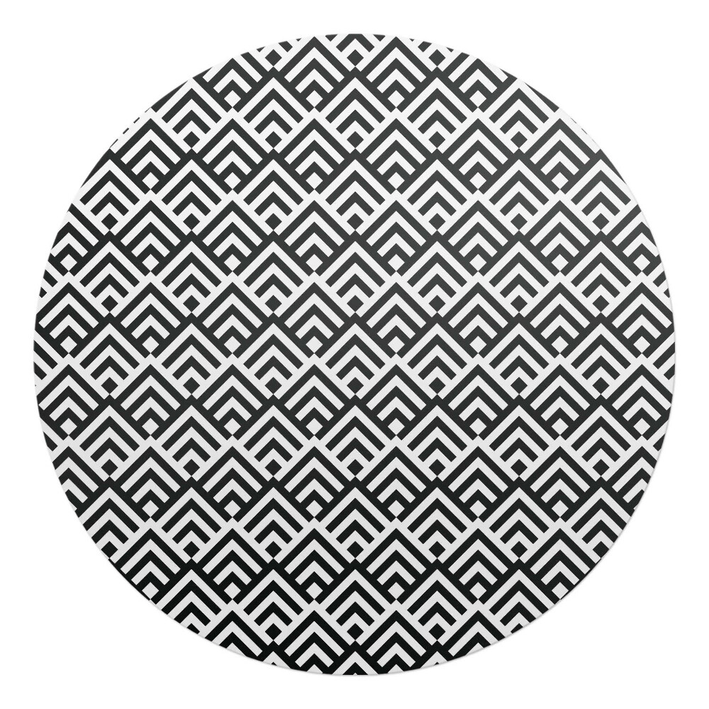 Podkładka pod krzesło okrągła Geometryczny wzór