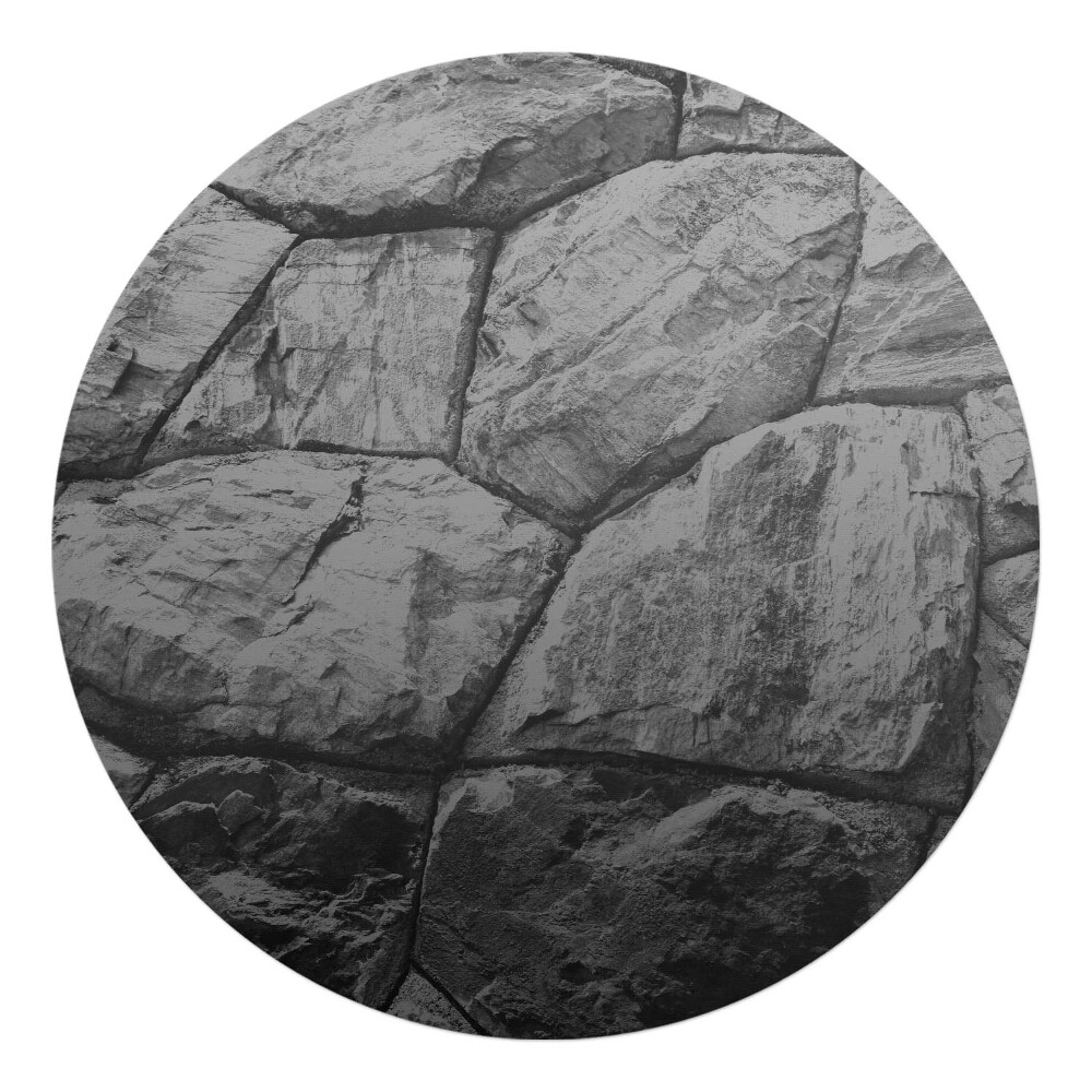 Podkładka pod krzesło obrotowe okrągła Kamienna ściana