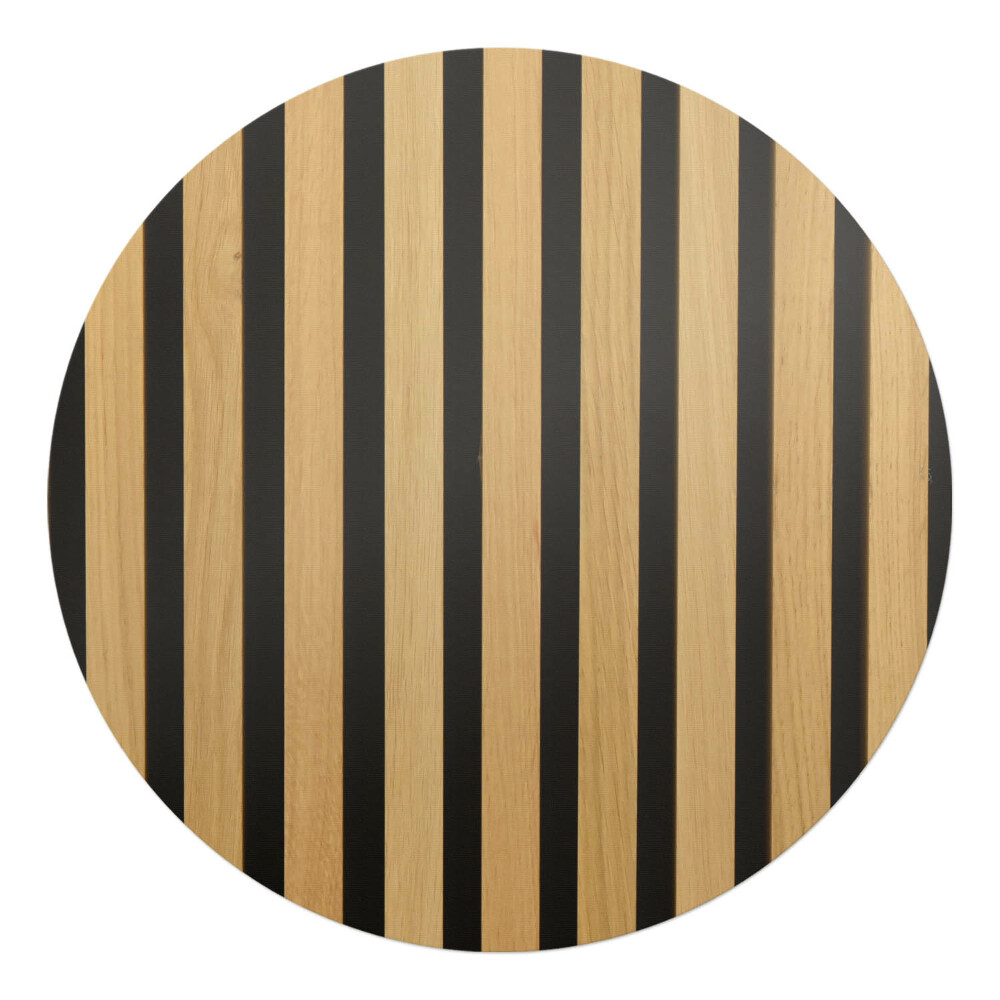 Podkładka pod krzesło obrotowe okrągła Pionowe pasy drewna