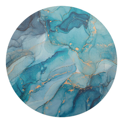 Podkładka pod krzesło obrotowe okrągła Abstrakcyjny ocean