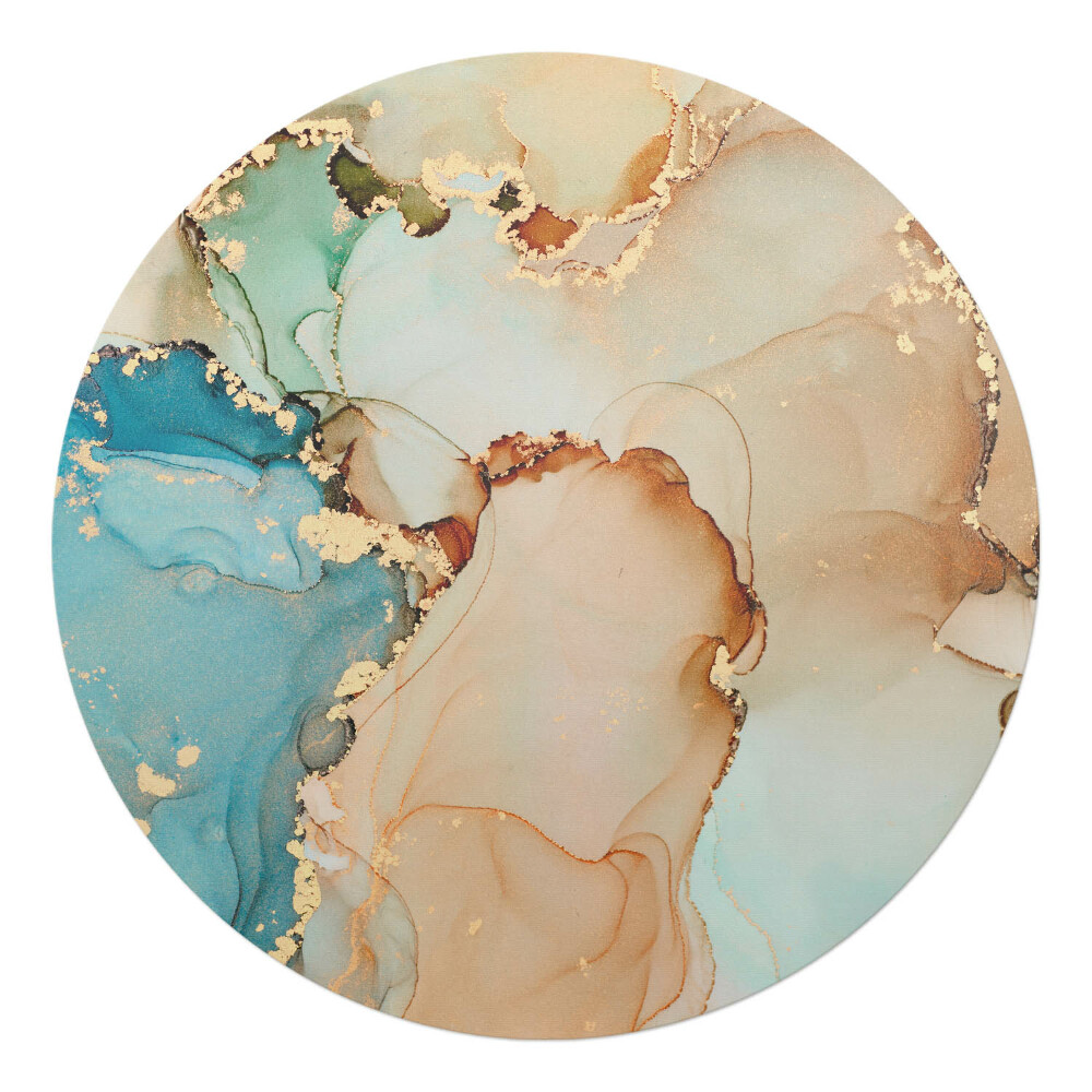 Podkładka pod krzesło okrągła Abstrakcyjna akwarela