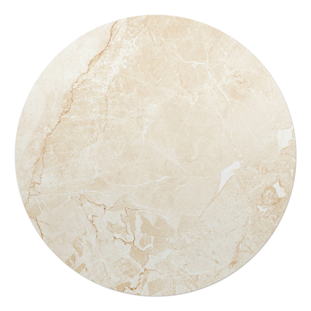 Mata na podłogę pod krzesło okrągła Marmurowe żyłki