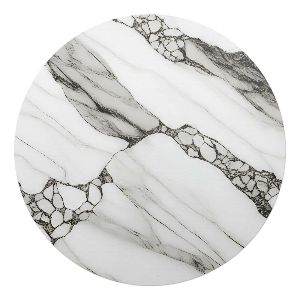 Podkładka pod krzesło okrągła Marmurowe żyłki