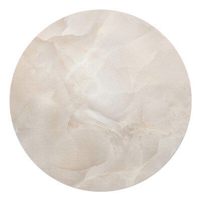 Mata pod fotel biurowy okrągła Jasne kamienne fale